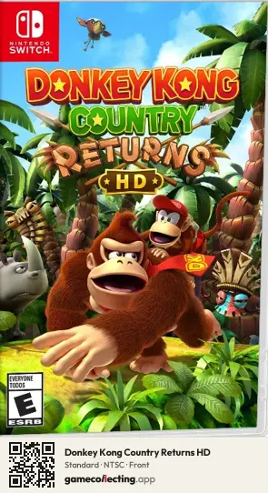 Donkey Kong Country Returns HD Nintendo Switch, NTSC box front