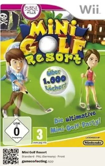 Mini Golf Resort Nintendo Wii, Germany box front