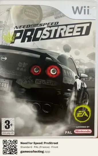 Need for Speed: ProStreet Nintendo Wii, France box front