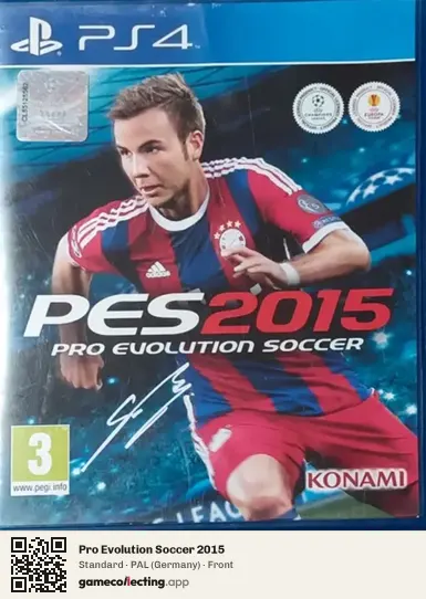 Pro Evolution Soccer 2015 PlayStation 4, Germany box front