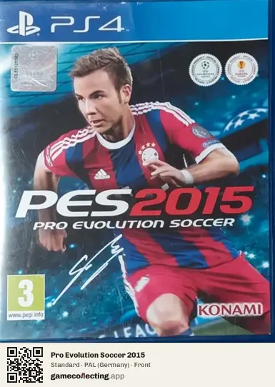 Pro Evolution Soccer 2015 PlayStation 4, Germany box front