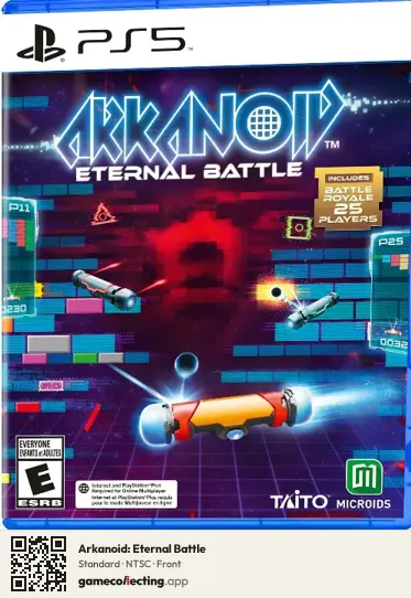 Arkanoid: Eternal Battle PlayStation 5, NTSC box front