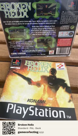 Broken Helix PlayStation, PAL box back