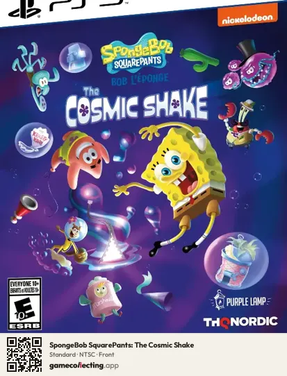 SpongeBob SquarePants: The Cosmic Shake PlayStation 5, NTSC box front