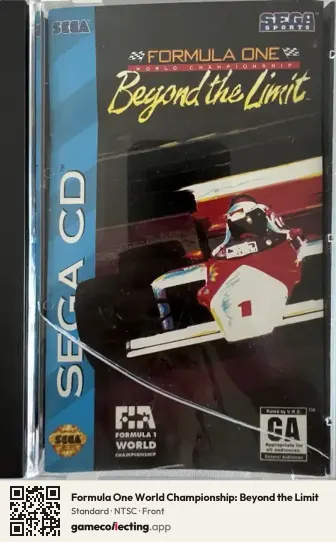 Formula One World Championship: Beyond the Limit Sega Mega-CD / Sega CD, NTSC box front