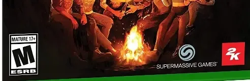 The Quarry, the ESRB box on its front