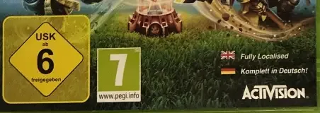 Skylanders: Imaginators, the USK square on its front