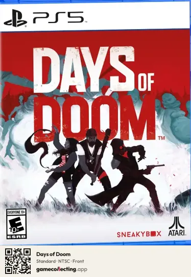 Days of Doom PlayStation 5, NTSC box front