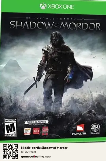Middle-earth: Shadow of Mordor Xbox One, NTSC box front