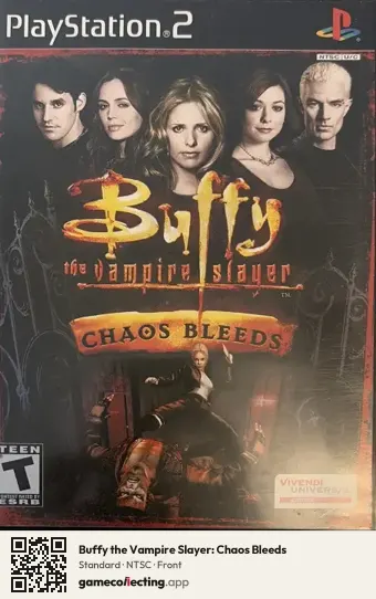 Buffy the Vampire Slayer: Chaos Bleeds PlayStation 2, NTSC box front