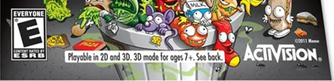The Trash Pack, the ESRB box on its front