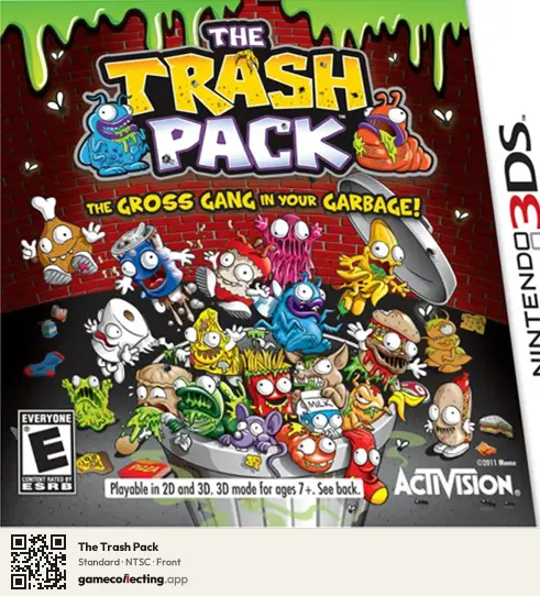 The Trash Pack Nintendo 3DS, NTSC box front