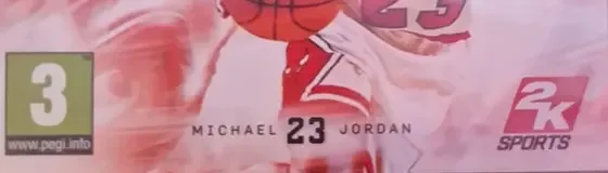 NBA 2K11, the PEGI square on its front