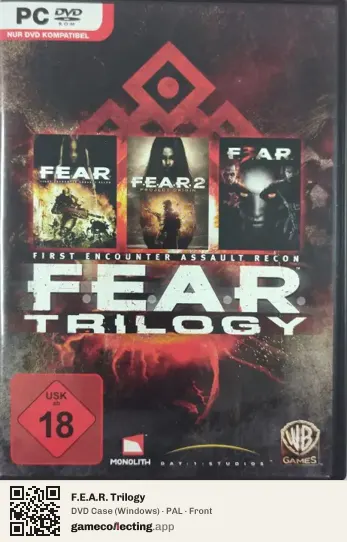 F.E.A.R. Trilogy Computer, PAL box front