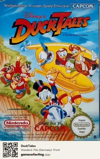 DuckTales Nintendo Entertainment System, Germany box front