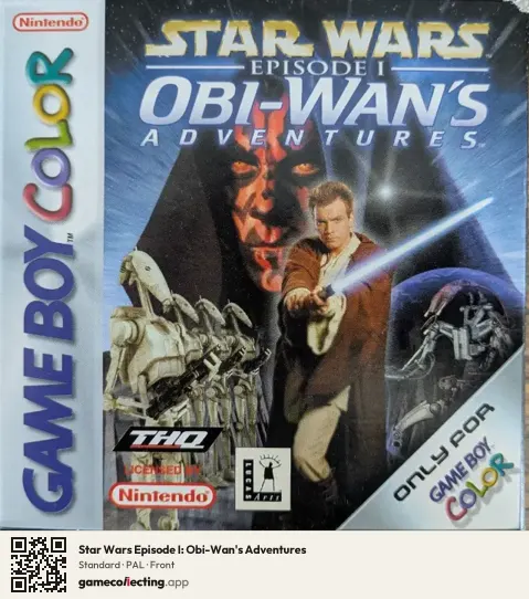 Star Wars Episode I: Obi-Wan's Adventures Game Boy Color, PAL box front