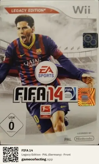 FIFA 14 Nintendo Wii, Germany box front