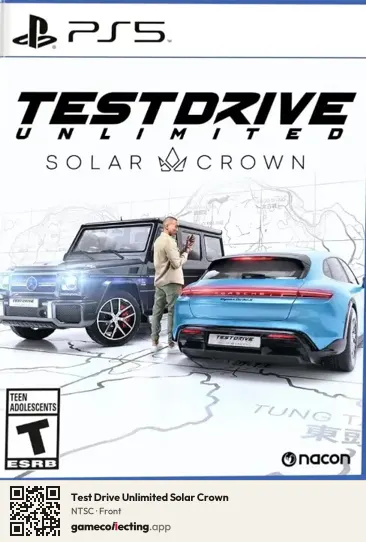 Test Drive Unlimited Solar Crown PlayStation 5, NTSC box front