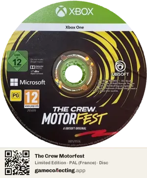 The Crew Motorfest Xbox One, PAL disc