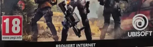 Tom Clancy's The Division 2, the PEGI square on its front