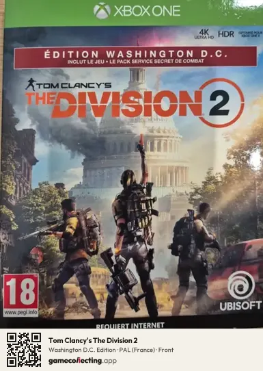 Tom Clancy's The Division 2 Xbox One, France box front