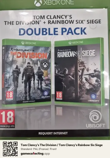 Tom Clancy's The Division / Tom Clancy's Rainbow Six Siege Xbox One, France box front