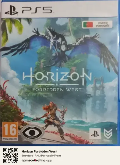Horizon Forbidden West PlayStation 5, Portugal box front