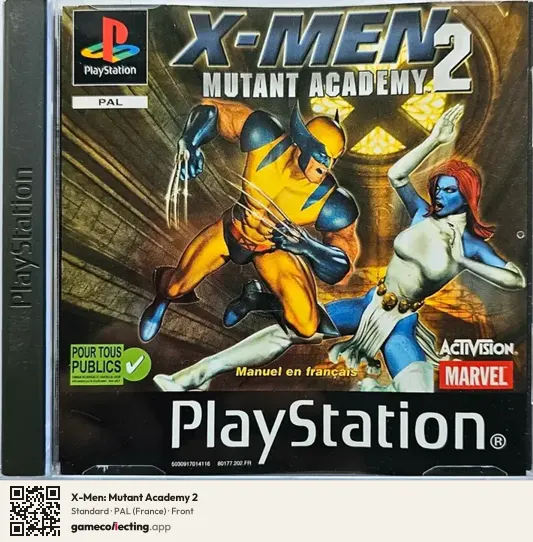 X-Men: Mutant Academy 2 PlayStation, France box front