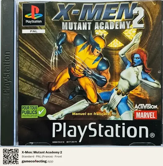 X-Men: Mutant Academy 2 PlayStation, France box front