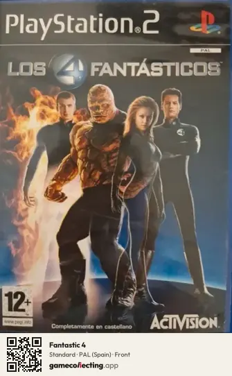 Fantastic 4 PlayStation 2, Spain box front