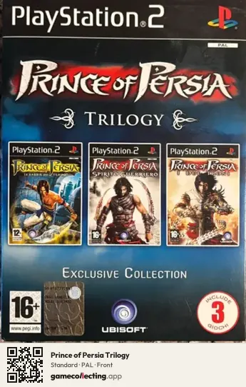 Prince of Persia Trilogy PlayStation 2, PAL box front