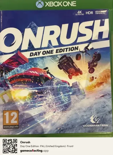 Onrush Xbox One, United Kingdom box front