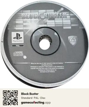 Block Buster PlayStation, PAL disc