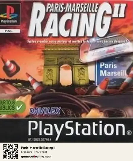 Paris-Marseille Racing II PlayStation, PAL box front