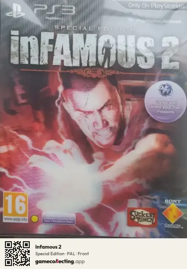 Infamous 2 PlayStation 3, PAL box front