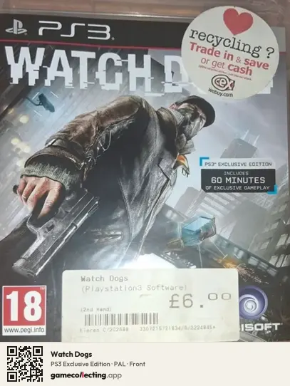 Watch Dogs PlayStation 3, PAL box front