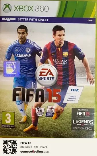 FIFA 15 Xbox 360, PAL box front