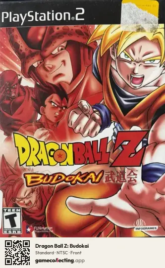 Dragon Ball Z: Budokai PlayStation 2, NTSC box front