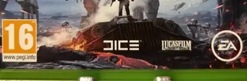Star Wars Battlefront, the PEGI square on its front