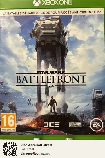 Star Wars Battlefront Xbox One, PAL box front