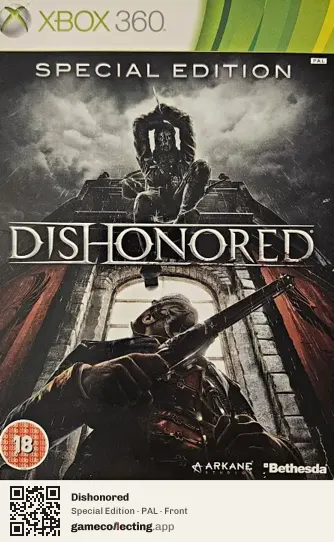 Dishonored Xbox 360, PAL box front