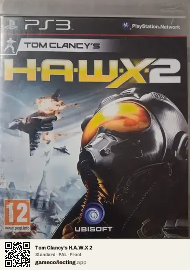 Tom Clancy's H.A.W.X 2 PlayStation 3, PAL box front