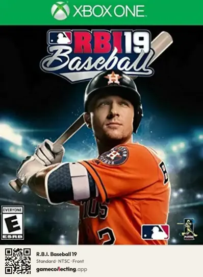 R.B.I. Baseball 19 Xbox One, NTSC box front