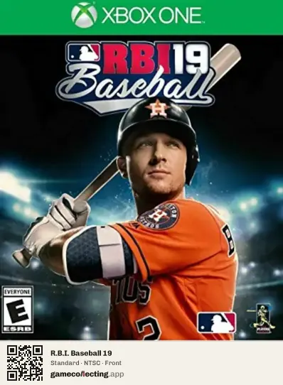 R.B.I. Baseball 19 Xbox One, NTSC box front
