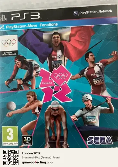 London 2012 PlayStation 3, France box front