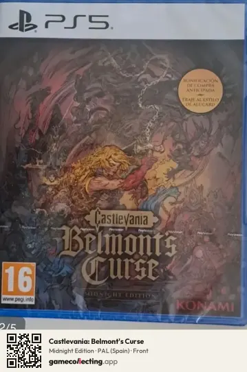 Castlevania: Belmont's Curse PlayStation 5, Spain box front