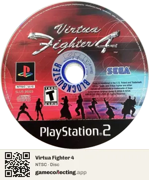 Virtua Fighter 4 PlayStation 2, NTSC disc