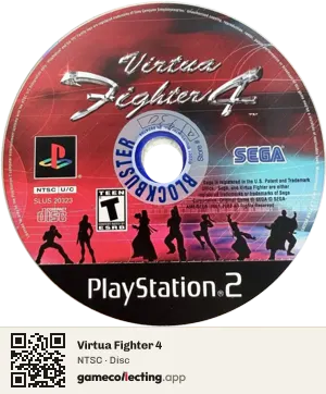 Virtua Fighter 4 PlayStation 2, NTSC disc