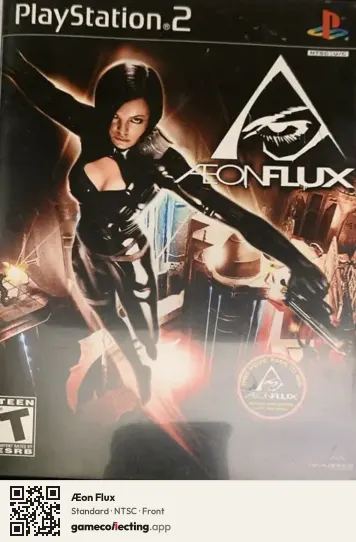 Æon Flux PlayStation 2, NTSC box front