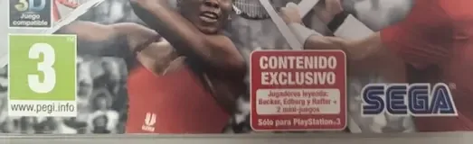 Virtua Tennis 4, the PEGI square on its front